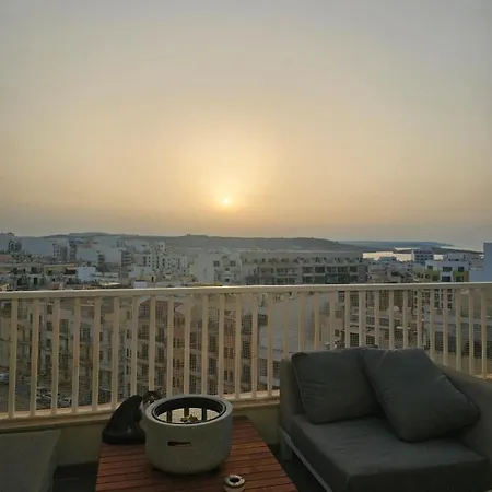 Sole Di Malta Panoramic View Penthouse Apartment St. Paul's Bay Exterior photo