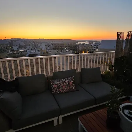 Sole Di Malta Panoramic View Penthouse Apartment St. Paul's Bay Exterior photo